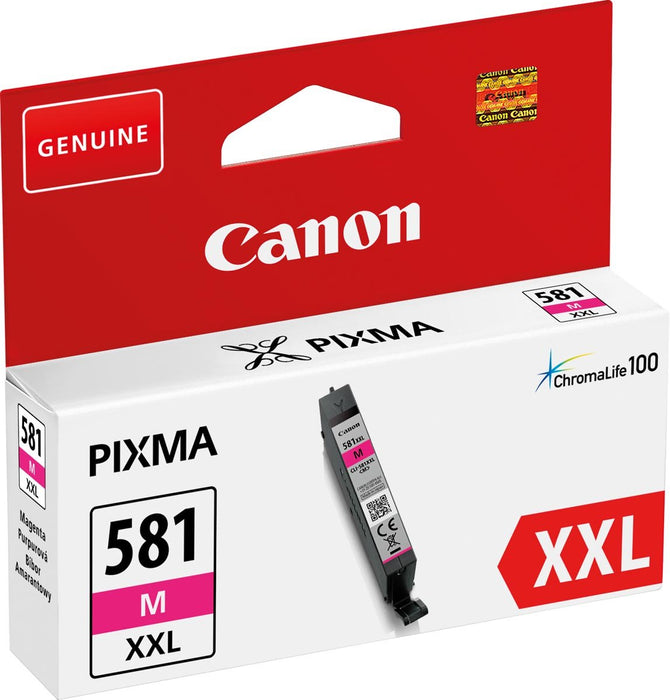 Canon inktcartridge CLI - 581M XXL, 367 foto's, OEM 1996C001, magenta - OfficeTown