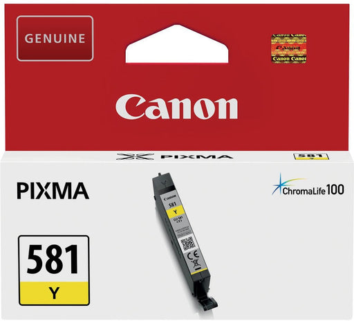 Canon inktcartridge CLI - 581Y, 259 pagina's, OEM 2105C001, geel - OfficeTown