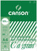 Canson tekenblok C à grain 125 g/m², ft 21 x 29,7 cm (A4) - OfficeTown