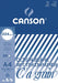 Canson tekenblok C à grain 224 g/m², ft 21 x 29,7 cm (A4) - OfficeTown