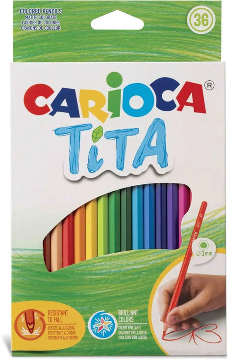 Carioca Tita kleurpotlood set met 36 stuks in een kartonnen etui - OfficeTown