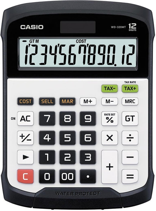 Casio waterbestendige bureaurekenmachine WD - 320MT - OfficeTown