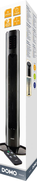 Digitale kolomventilator Domo, 96 cm hoog met afstandsbediening