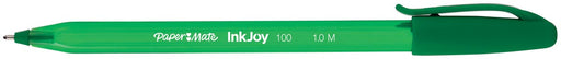 Paper Mate balpen InkJoy 100 met dop, groen 50 stuks, OfficeTown