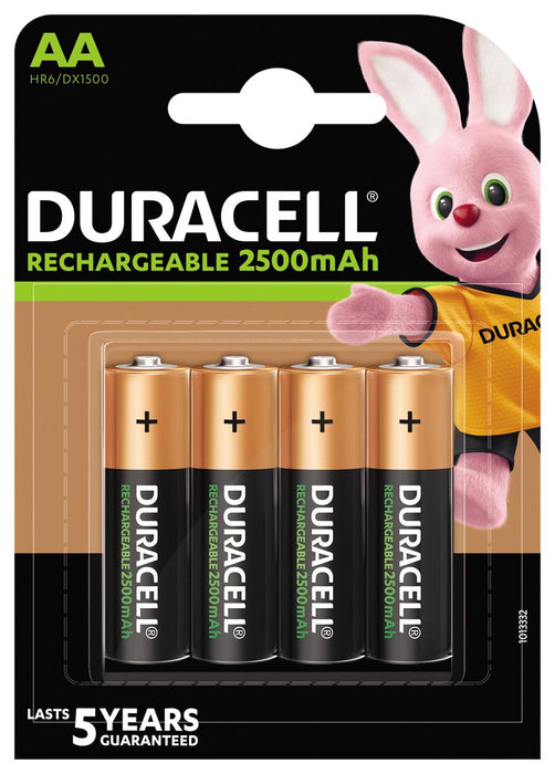 Duracell oplaadbare batterijen Recharge Ultra AA, blister van 4 stuks - nu met voorgeladen capaciteit van 5 jaar