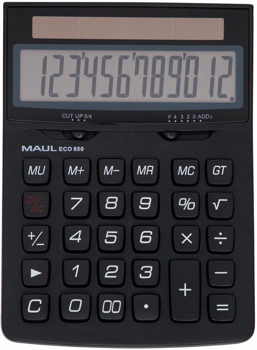 MAUL Eco 850 bureau rekenmachine, zwart