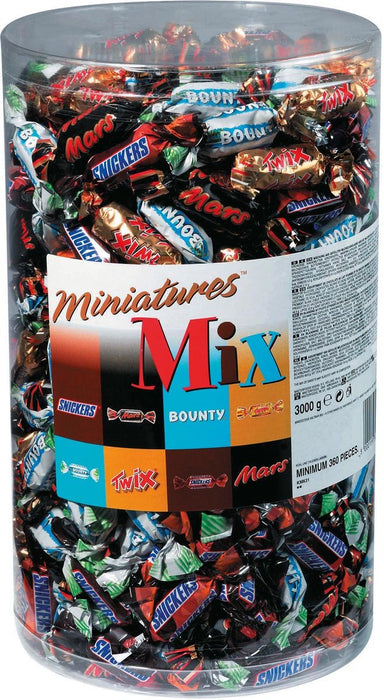 Celebrations Mixed Miniatures, tube van 3 kg (296 stuks) - OfficeTown