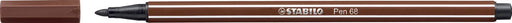 STABILO Pen 68 viltstift, bruin 10 stuks, OfficeTown