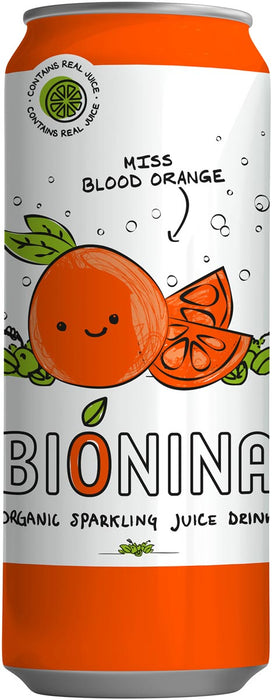 Bionina Miss Blood Orange, blik van 33 cl, pak van 24 stuks