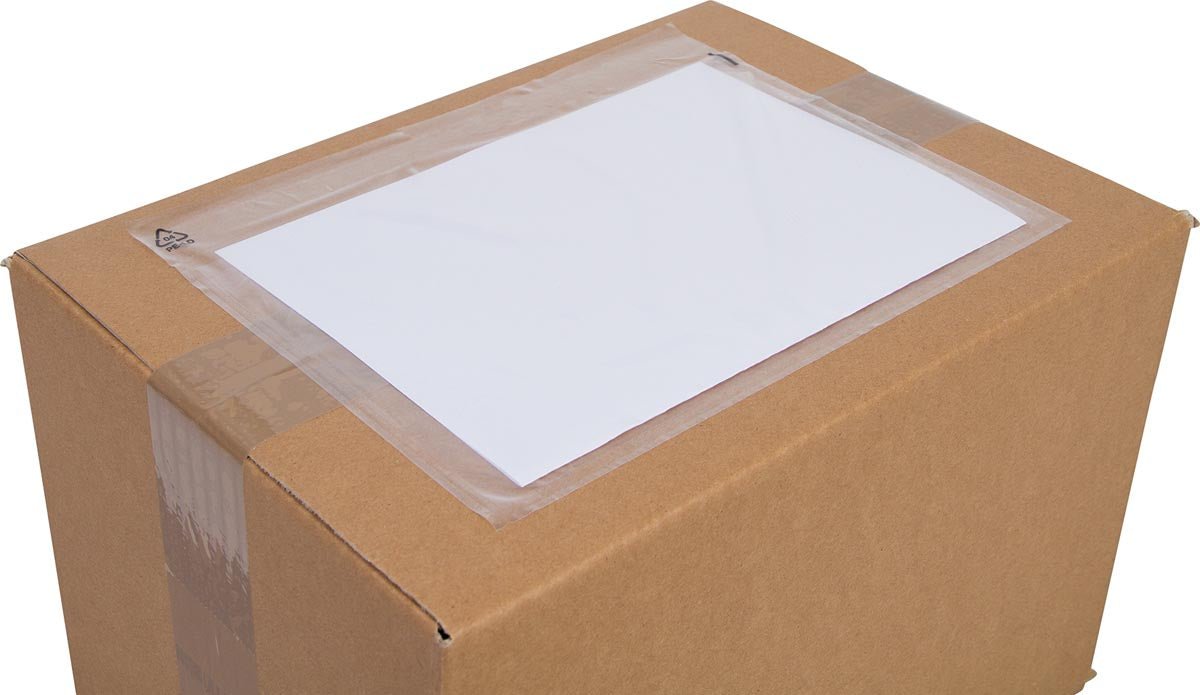Cleverpack documenthouder, zonder opdruk, afmetingen 230 x 157 mm, verpakking van 100 stuks - OfficeTown