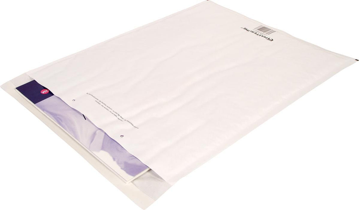 Cleverpack luchtkussenenveloppen, ft 350 x 470 mm, met stripsluiting, wit, pak van 10 stuks - OfficeTown