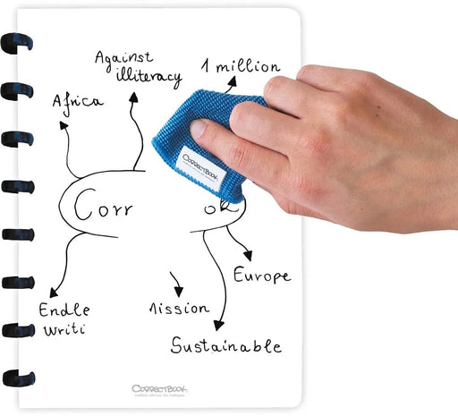 Correctbook A5 Original: uitwisbaar / herbruikbaar notitieboek, blanco, Earthy Blue (blauw) - OfficeTown