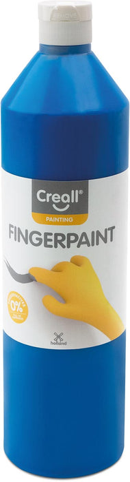 Creall Vingerverf Happy, set met 10 flesjes van 750 ml in diverse kleuren met natuurlijke grondstoffen - OfficeTown