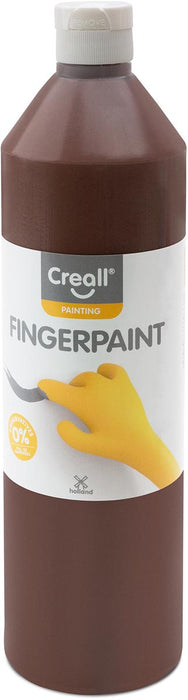 Creall Vingerverf Happy, set met 10 flesjes van 750 ml in diverse kleuren met natuurlijke grondstoffen - OfficeTown