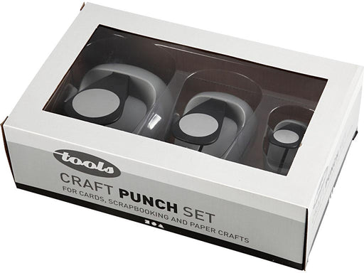 Creativ Company ponsen set, cirkel, set van 3 stuks (25 - 49 - 75 mm) - OfficeTown