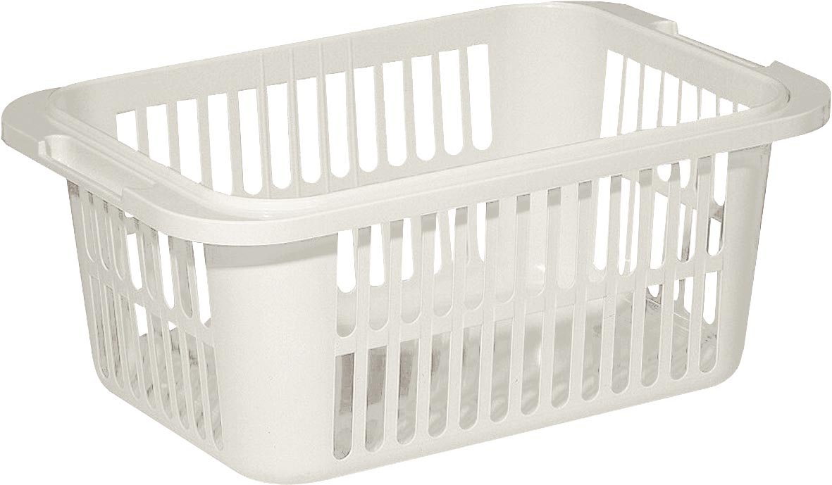 Curver Lingo wasmand, 55 liter, wit, 66,5 x 43,5 x 38 cm - OfficeTown
