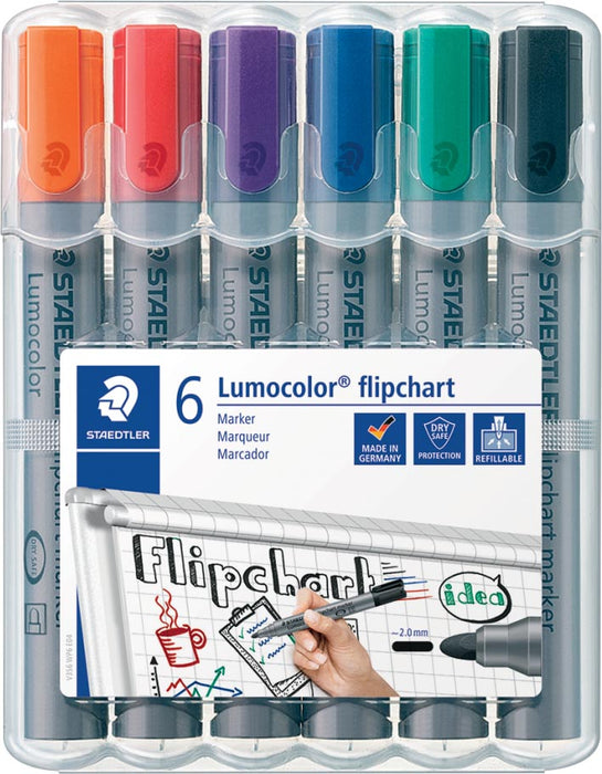 Staedtler whiteboardmarker Lumocolor Flipchart 6 stuks