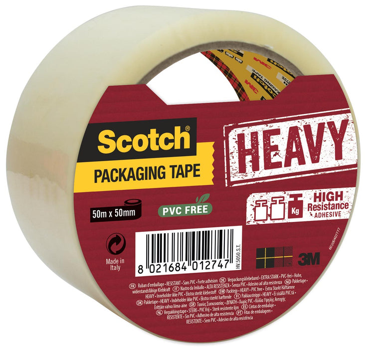 Scotch verpakkingstape Heavy Duty, 50 mm x 50 m, transparant
