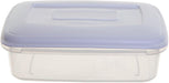 Whitefurze vershouddoos rechthoekig 1,5 liter, transparant met wit deksel 30 stuks, OfficeTown
