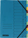 Class'ex sorteermap A-Z en 1-12, blauw met 12 tabs in geassorteerde kleuren 20 stuks, OfficeTown
