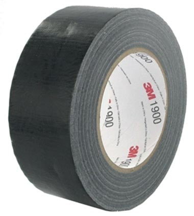 3M duct tape 1900, ft 50 mm x 50 m, zwart 24 stuks, OfficeTown