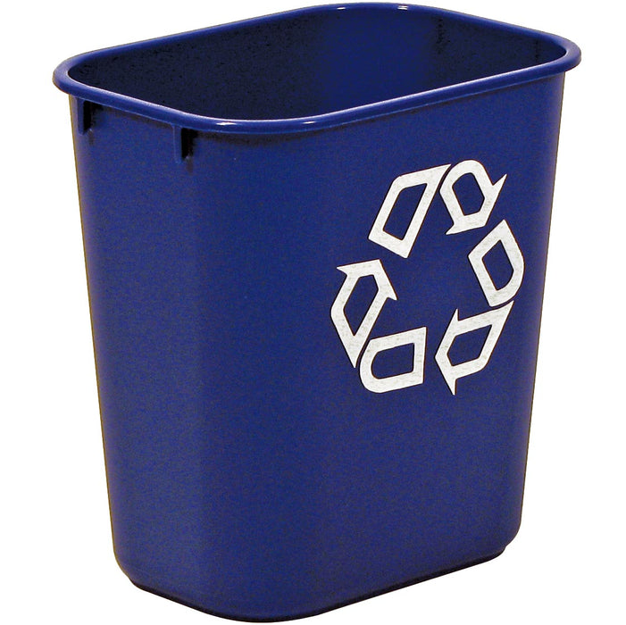 Rubbermaid recycle bin, zonder zijvakken, 26,6 liter, blauw