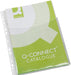 Q-CONNECT geperforeerde showtas A4 11-gaatsperforatie PP glashelder pak van 5 stuks 10 stuks, OfficeTown