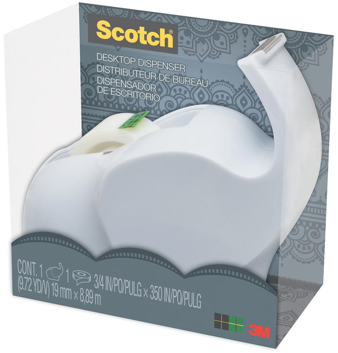 Scotch tape dispenser met olifantvorm, inclusief Magic Tape