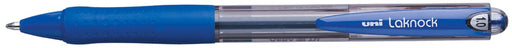 Uni-ball balpennen Laknock schrijfbreedte 0,4 mm, schrijfpunt: 1 mm, medium punt, blauw 12 stuks, OfficeTown
