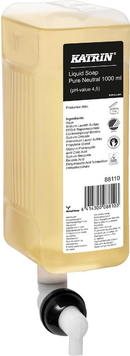 Katrin vloeibare handzeep 88110 Pure Neutral, fles van 1000 ml