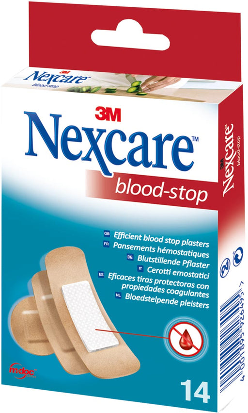 3M bloedstelpende pleister Nexcare Blood-Stop, pak van 14 stuks 12 stuks, OfficeTown