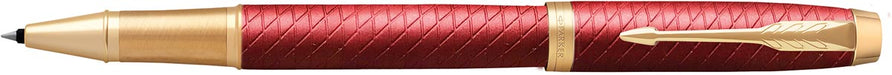 Parker IM Premium roller, fijn, in giftbox, Deep red (rood/goud) 50 stuks, OfficeTown
