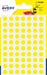 Avery PSA08J ronde markeringsetiketten, diameter 8 mm, blister van 490 stuks, geel 10 stuks, OfficeTown