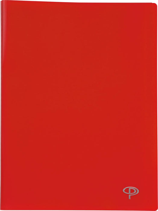 Pergamy showalbum voor ft A4, met 40 transparante tassen, rood