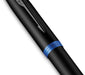 Parker IM Vibrant Rings vulpen medium, zwart met blauwe accenten 50 stuks, OfficeTown