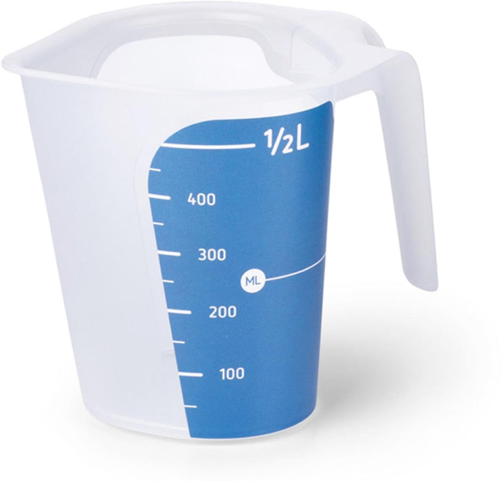 DBP maatbeker Cuisio 500 ml, transparante kunststof met ft 10,4 x 14,4 x 11,9 cm (l x b x h) - OfficeTown