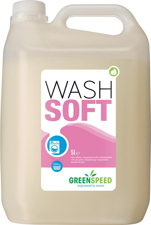 Greenspeed wasverzachter Wash Soft, 166 wasbeurten, flacon van 5 liter 2 stuks, OfficeTown