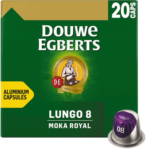 Douwe Egberts Lungo Moka koffiecapsules, pak van 20 stuks 10 stuks, OfficeTown