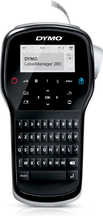 Dymo LabelManager 280 Labelmaker, azerty-toetsenbord met oplaadbare batterij