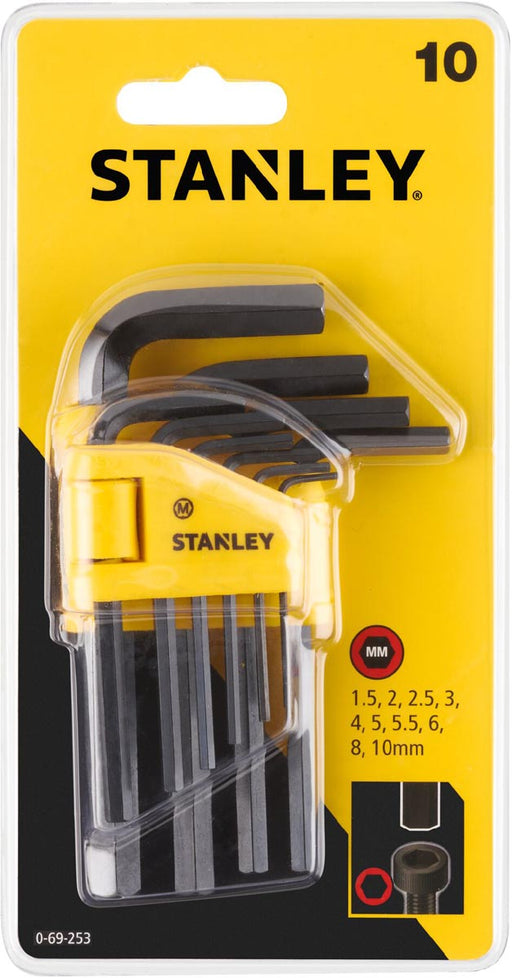Stanley stiftsleutelset 1,5-10 mm, set van 10 stuks, OfficeTown