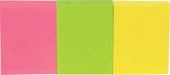 Pergamy notes, ft 38 x 51 mm, pak van 3, neon geel, neon roze en neon groen 12 stuks, OfficeTown