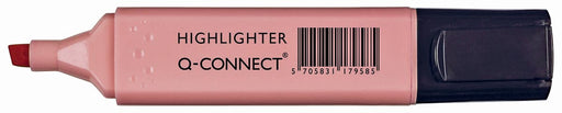 Q-CONNECT markeerstift pastel, roze 10 stuks, OfficeTown