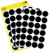 Avery Ronde etiketten diameter 18 mm, zwart, 96 stuks 10 stuks, OfficeTown