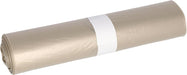 Deiss vuilniszak, inhoud 120 - 130 l, ft 80 x 100 x 0,2 cm, transparant, HDPE, rol van 50 stuks - OfficeTown