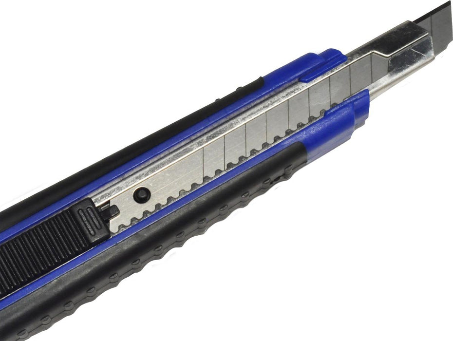 Desq snijder, 9 mm, zwart/blauw, met 2 mesjes - OfficeTown