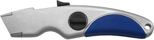Desq snijder met automatische terugtrekfunctie, 20 mm, zilver/blauw - OfficeTown