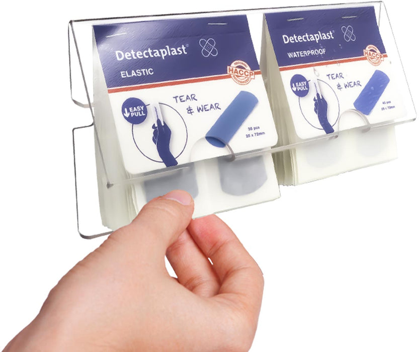 Detectaplast Tear & Wear Pleisterdispenser Easy - Pull - Muurbevestiging met 2 strips pleister - OfficeTown