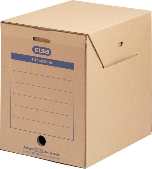 Elba Maxi Tric Systeem archiefdoos, afmeting 23,6 x 33,3 x 30,8 cm, beige/vanille 6 stuks Elba