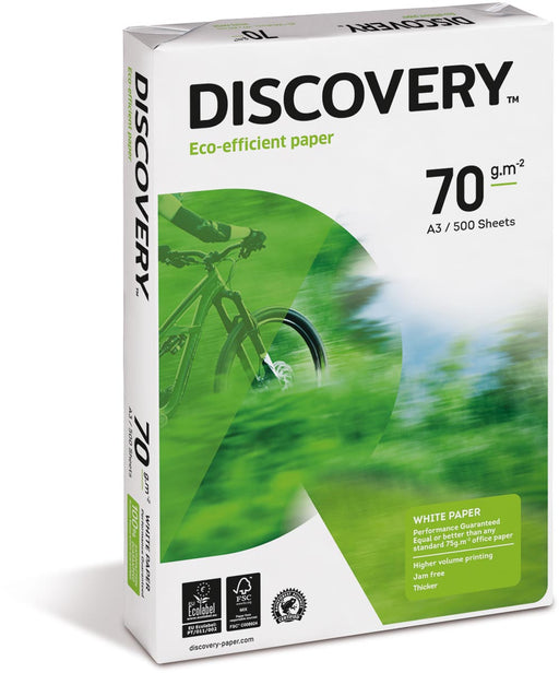 Discovery kopieerpapier ft A3, 70 g, pak van 500 vel 5 stuks - OfficeTown