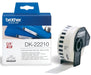 Doorlopende labelrol zwart op wit, ft 29 mm x 30,48 m, papier - OfficeTown